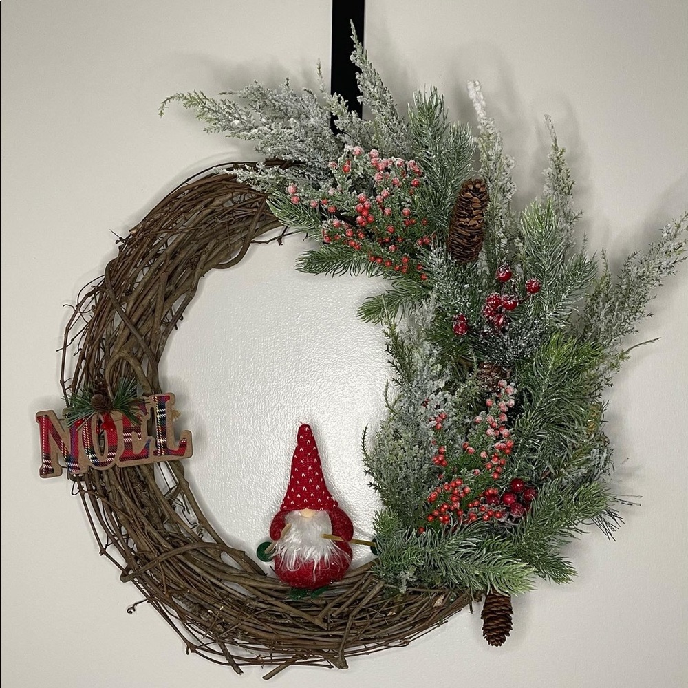 Handcrafted homemade winter wreaths!